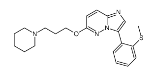 3-(2-methylsulfanyl-phenyl)-6-(3-piperidin-1-yl-propoxy)-imidazo[1,2-b]pyridazine Structure
