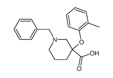 1-Benzyl-3-o-tolyloxy-piperidine-3-carboxylic acid结构式