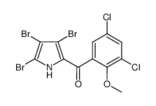 3,4,5-tribromo-3',5'-dichloro-2-(2'-methoxybenzoyl)pyrrole Structure