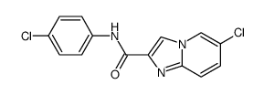 6-Chloro-N-(4-chlorophenyl)imidazo[1,2-a]pyridine-2-carboxamide结构式