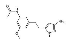 N-{3-[2-(3-amino-1H-pyrazol-5-yl)ethyl]-5-methoxyphenyl}acetamide Structure