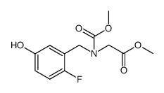 methyl N-(2-fluoro-5-hydroxybenzyl)-N-(methoxycarbonyl)glycinate Structure