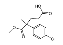 4-(4-chlorophenyl)-5-methoxy-4-methyl-5-oxopentanoic acid Structure