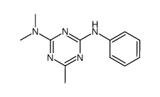 6,N,N-trimethyl-N'-phenyl-[1,3,5]triazine-2,4-diamine结构式