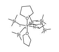 Y(N,N'-diisopropyl-N'-bis(trimethylsilyl)guanidinate)(CH2SiMe3)2(THF)2 Structure