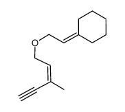 [2-((Z)-3-methyl-pent-2-en-4-ynyloxy)-ethylidene]-cyclohexane Structure