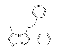 3-Methyl-6-phenyl-5-phenylazo-pyrrolo<2,1-b>thiazol结构式