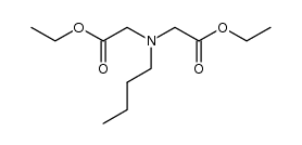 Butylimino-diessigsaeure-diaethylester Structure