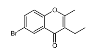 3-ethyl-6-bromo-2-methyl-chromen-4-one结构式