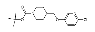 tert-butyl 4-((6-chloropyridine-3-yloxy)methyl)piperidin-1-carboxylate Structure