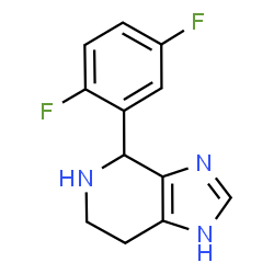 4-(2,5-Difluorophenyl)-4,5,6,7-tetrahydro-3H-imidazo[4,5-c]pyridine结构式