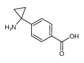 4-(1-aminocyclopropyl)benzoic acid结构式