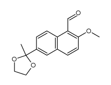 (formyl-1 methoxy-2 naphtyl-6)-2 methyl-2 dioxolanne-1,3 Structure