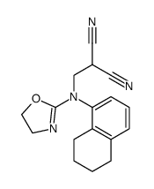 2-[[4,5-dihydro-1,3-oxazol-2-yl(5,6,7,8-tetrahydronaphthalen-1-yl)amino]methyl]propanedinitrile结构式