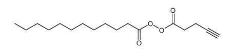 dodecanoyl 4-pentynoyl peroxide Structure