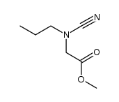 methyl N-cyano-N-n-propylaminoacetate结构式