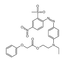2-[ethyl[4-[[2-(methylsulphonyl)-4-nitrophenyl]azo]phenyl]amino]ethyl phenoxyacetate结构式