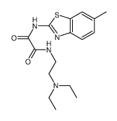 N'-[2-(diethylamino)ethyl]-N'-(6-methyl-1,3-benzothiazol-2-yl)oxamide结构式