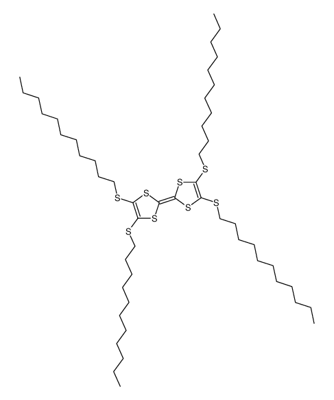 4,5,4',5'-Tetrakis-undecylsulfanyl-[2,2']bi[[1,3]dithiolylidene] Structure
