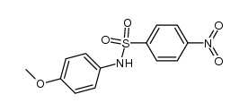 N-(4-methoxyphenyl)-4-nitrobenzenesulfonamide结构式