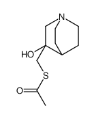 S-(3-hydroxyquinuclidin-3-yl)Methyl ethanethioate结构式