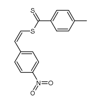 2-(4-nitrophenyl)vinyl 4-methylbezenecarbonditioate结构式