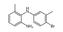 N2-(4-bromo-3-methyl-phenyl)-3-methyl-benzene-1,2-diamine结构式