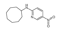 N-cyclooctyl-5-nitropyridin-2-amine结构式
