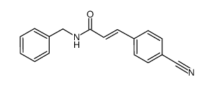 (E)-N-benzyl-3-(4-cyanophenyl)acrylamide Structure