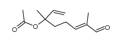 2,6-Dimethyl-6-acetoxy-2,7-octadienal Structure