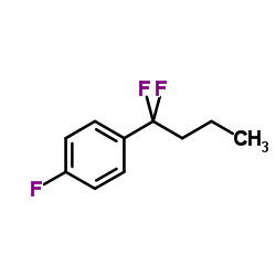 1-(1,1-Difluorobutyl)-4-fluorobenzene结构式