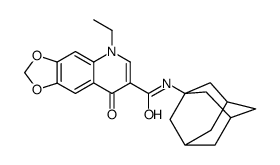 N-(1-adamantyl)-5-ethyl-8-oxo-[1,3]dioxolo[4,5-g]quinoline-7-carboxamide结构式