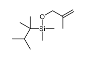 2,3-dimethylbutan-2-yl-dimethyl-(2-methylprop-2-enoxy)silane结构式