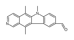 5,6,11-trimethylpyrido[4,3-b]carbazole-9-carbaldehyde Structure