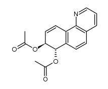 (7S,8S)-7,8-dihydrobenzo[h]quinoline-7,8-diyl diacetate Structure