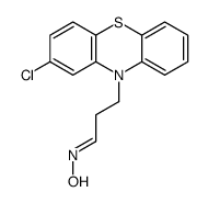 N-[3-(2-chlorophenothiazin-10-yl)propylidene]hydroxylamine Structure