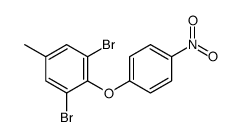 1,3-dibromo-5-methyl-2-(4-nitrophenoxy)benzene结构式
