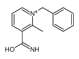 1-benzyl-2-methylpyridin-1-ium-3-carboxamide结构式
