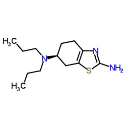 (6S)-N6,N6-Dipropyl-4,5,6,7-tetrahydro-1,3-benzothiazole-2,6-diamine结构式