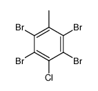 2,3,5,6-tetrabromo-4-chlorotoluene Structure