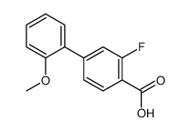 2-fluoro-4-(2-methoxyphenyl)benzoic acid结构式