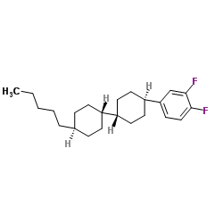 trans,trans-4-(3,4-Difluorophenyl)-4'-pentylbicyclohexyl structure