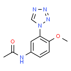 N-[4-Methoxy-3-(1H-tetrazol-1-yl)phenyl]acetamide Structure