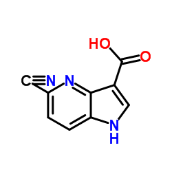 5-Cyano-4-azaindole-3-carboxylic acid Structure