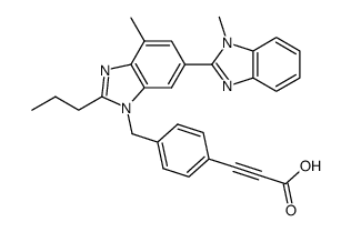 3-(4-((1,7'-dimethyl-2'-propyl-1H,3'H-2,5'-bibenzo[d]imidazol-3'-yl)methyl)phenyl)propiolic acid结构式