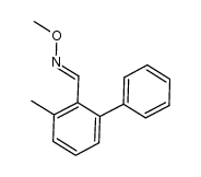 3-methylbiphenyl-2-carbaldehyde O-methyl oxime Structure