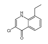 3-Chloro-8-ethyl-4-hydroxyquinoline结构式
