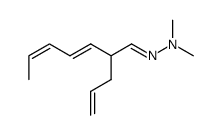 (E)-2-((3E,5Z)-2-allylhepta-3,5-dien-1-ylidene)-1,1-dimethylhydrazine Structure
