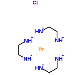 Platinum(4+),tris(1,2-ethanediamine-kN,kN')-, tetrachloride, (OC-6-11)-(9CI)结构式