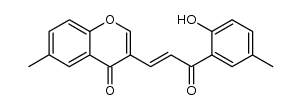 1-(2-hydroxy-5-methylbenzoyl)-2-(6-methyl-4-oxo-4H-1-benzopyran-3-yl)ethylene结构式